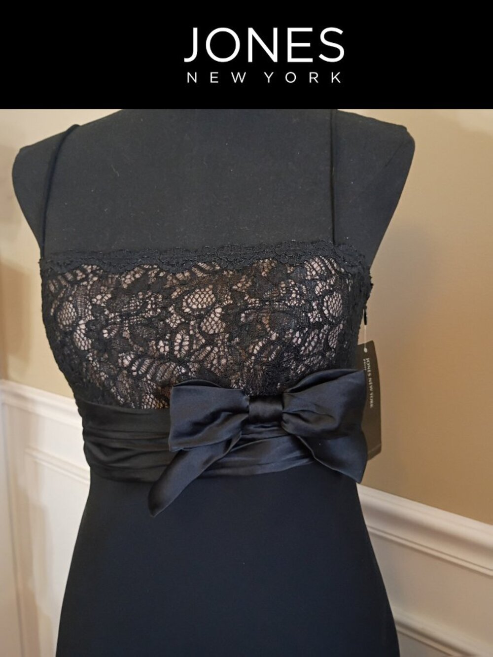 Jones New York Size 4 Cocktail dress- NWT- LBD- lined flare skirt, gorgeous!